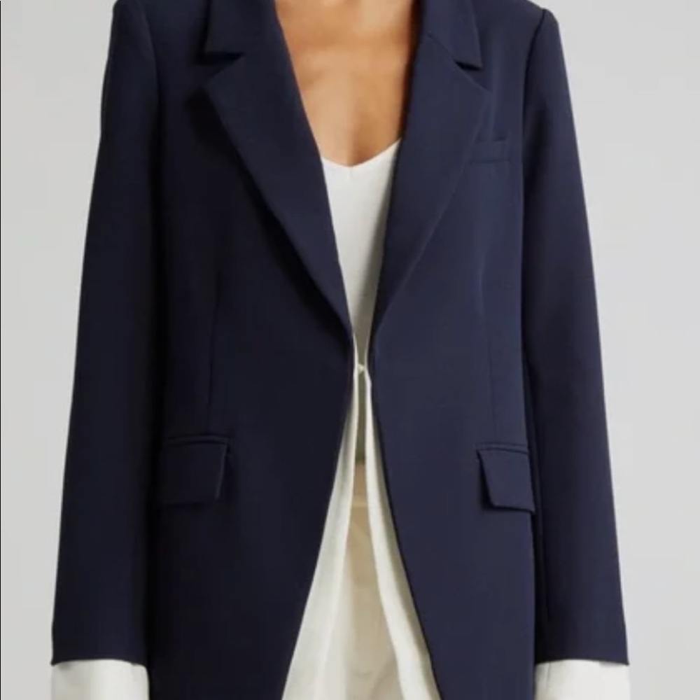 Favorite Daughter XS Navy Blue Kelly Blazer NWT